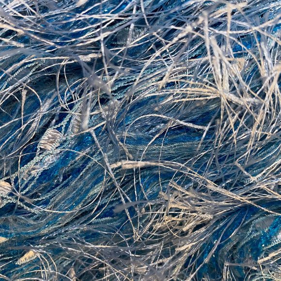 Kollage SPLENDOR Mohair Viscose Aran Bulky Feathery Multi Textured Yarn Blue - Picture 8 of 8